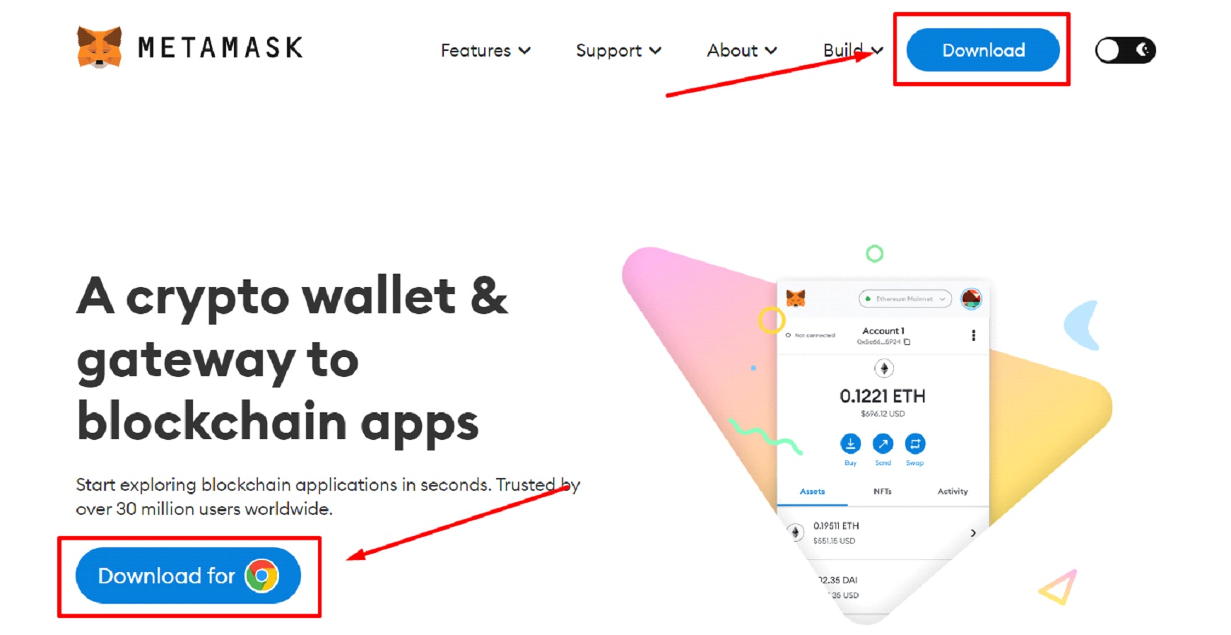 Как создать кошелек MetaMask - 1.