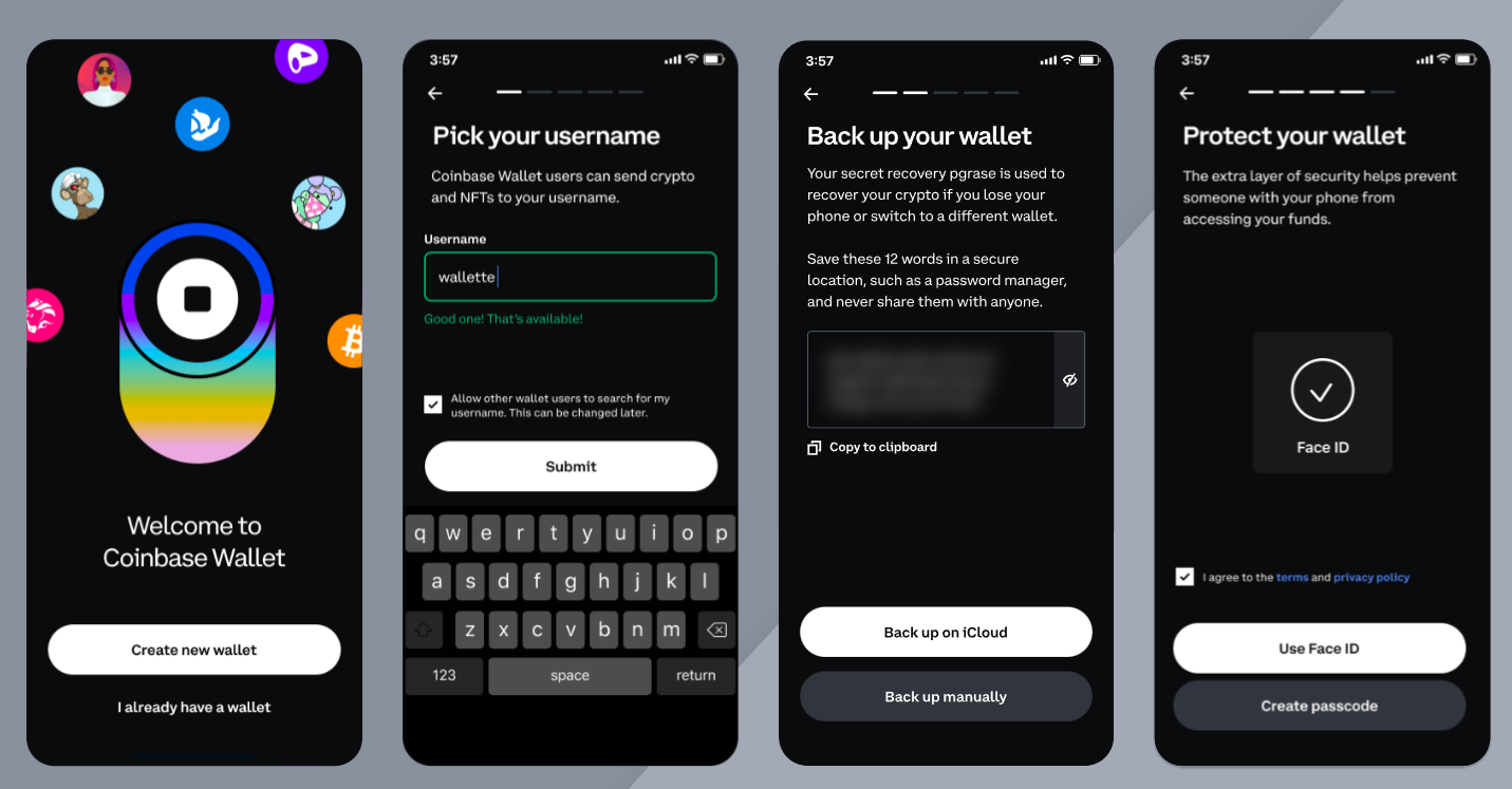 Регистрация Coinbase Wallet