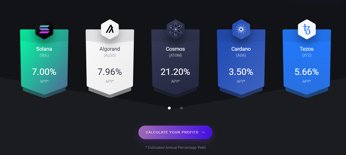 Стейкинг токенов в Exodus