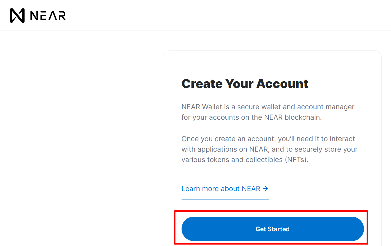 Как создать кошелек NEAR Wallet - 2