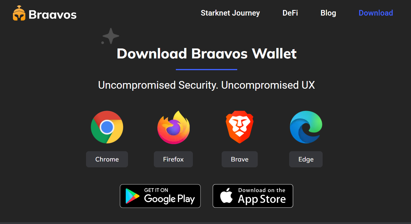  Загрузка Braavos Wallet