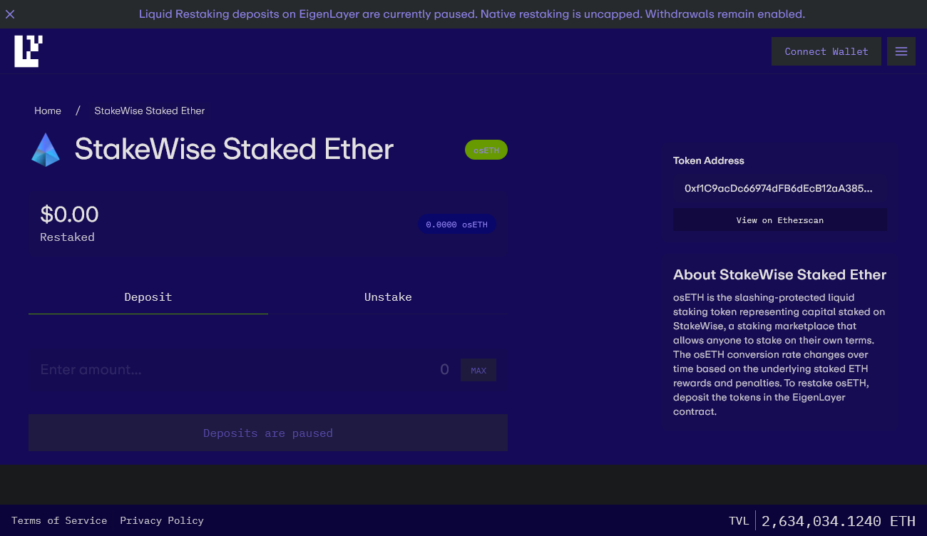 Как запутсить рестийкинг на EigenLayer - 2