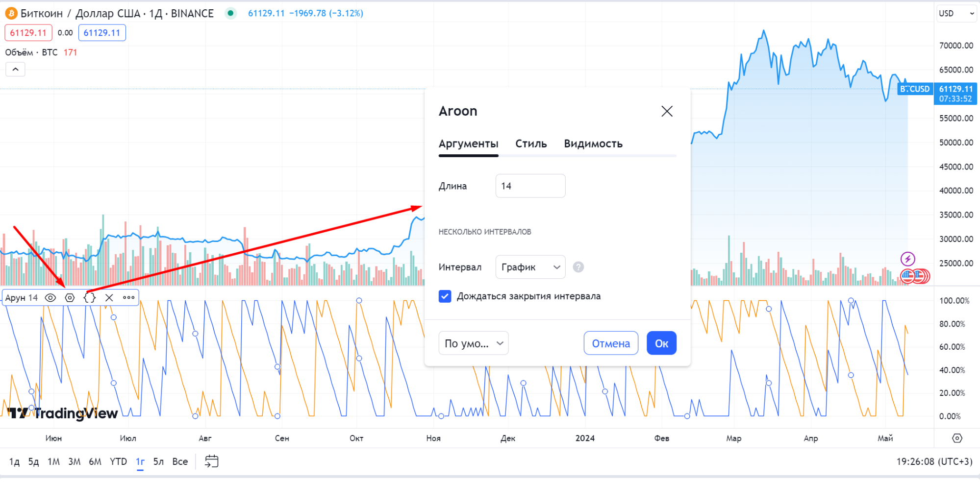 Настройка Арун - 2