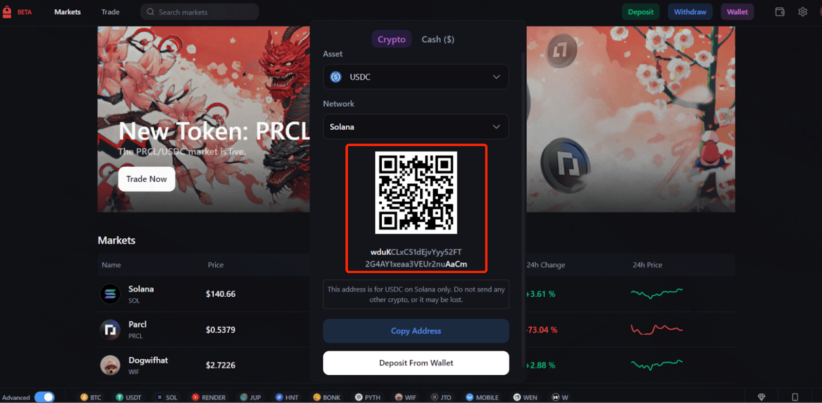 Пополнение и вывод средств на Backpack Exchange - 2