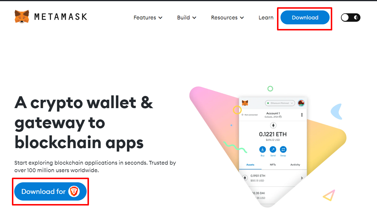 Как пополнить MetaMask - 1