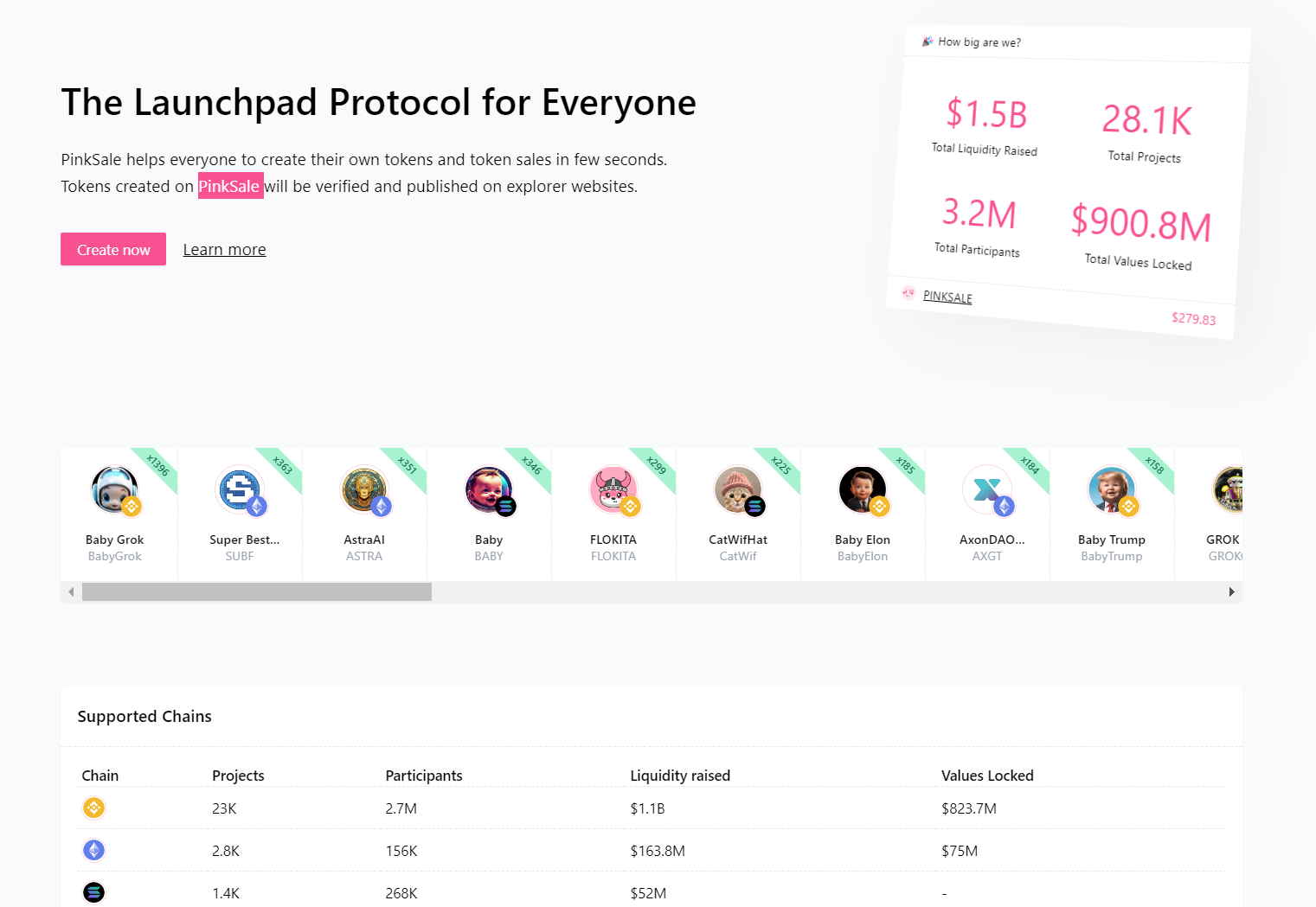 Pinksale.finance Launchpad