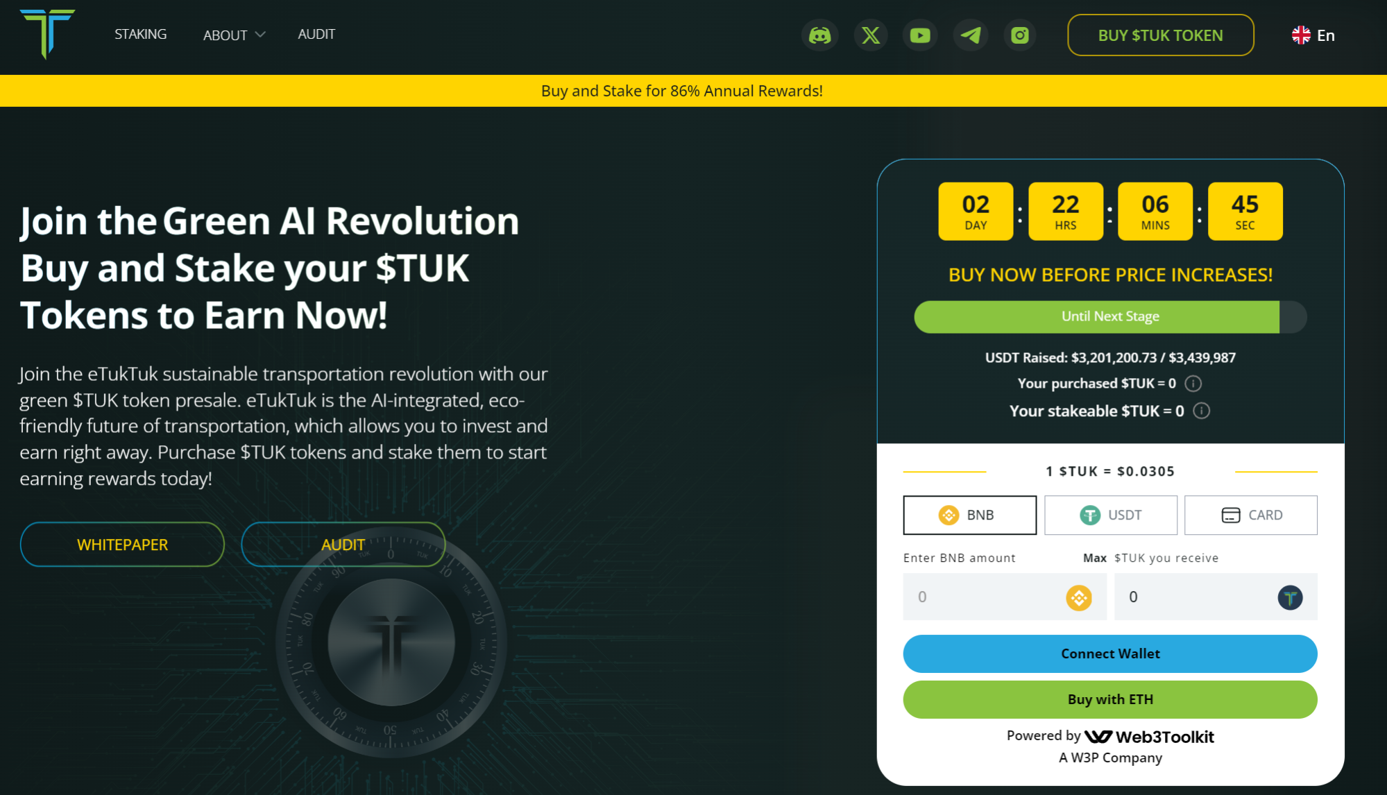 Стейкинг eTukTuk