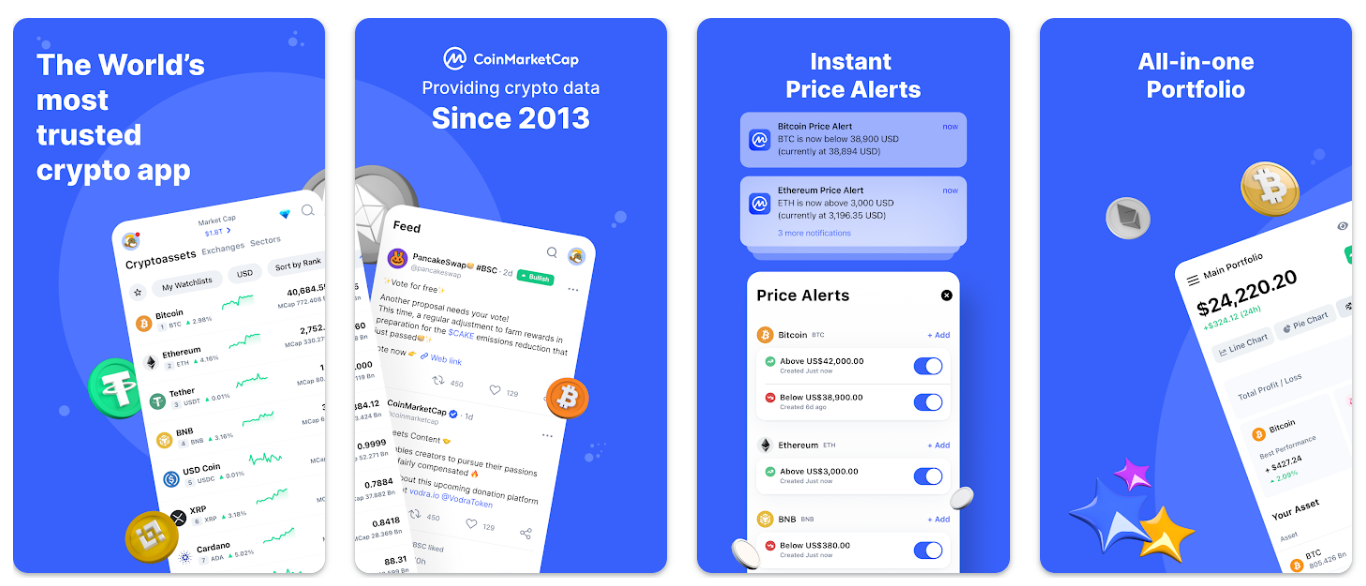 Приложение CoinMarketCap