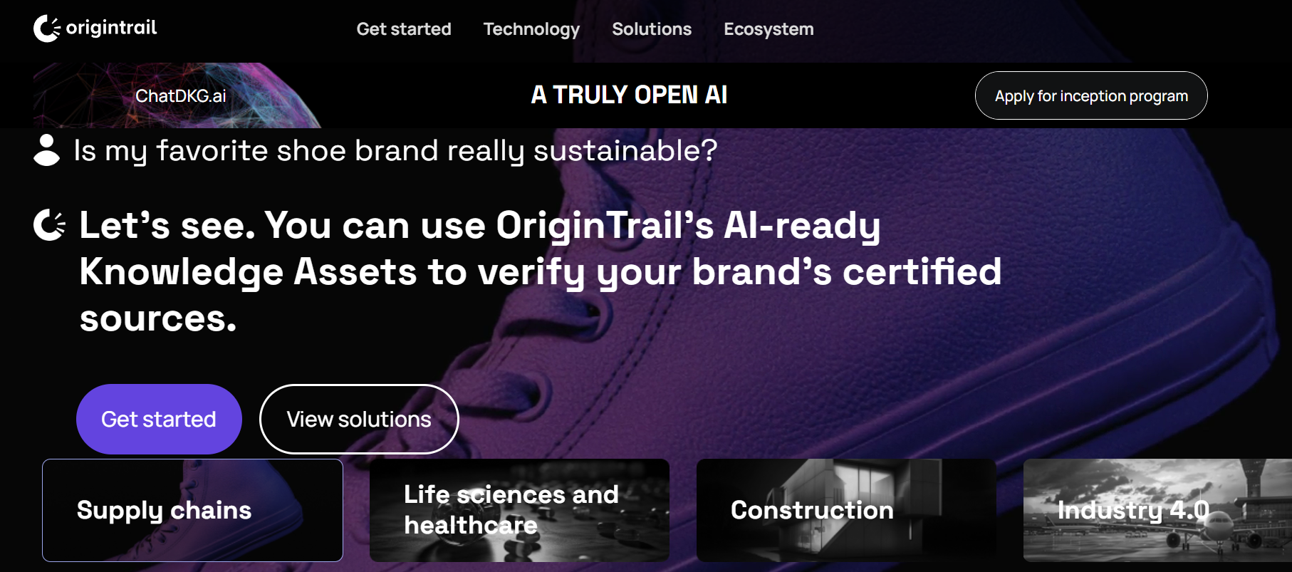 Сайт OriginTrail