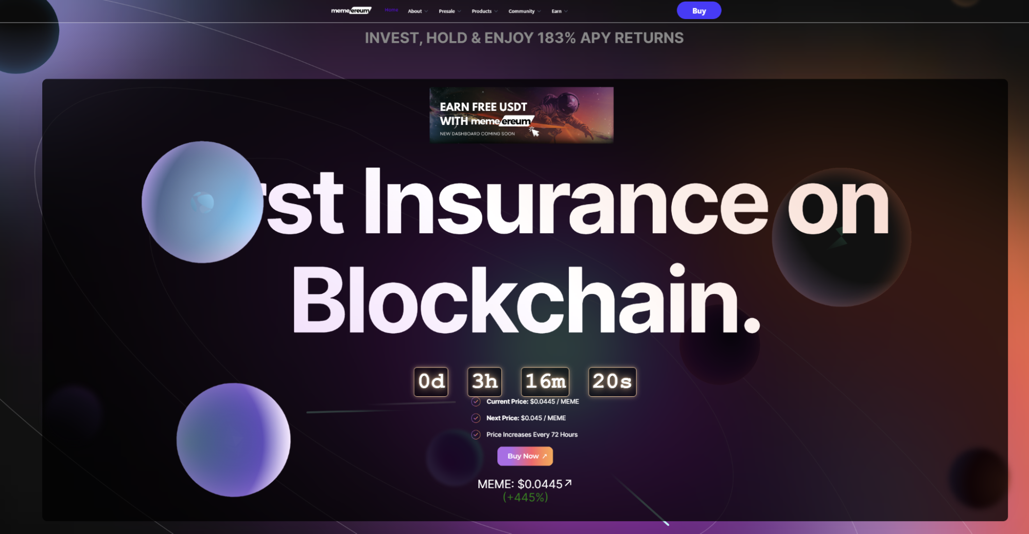 Сайт Memereum (MEMEREUM)