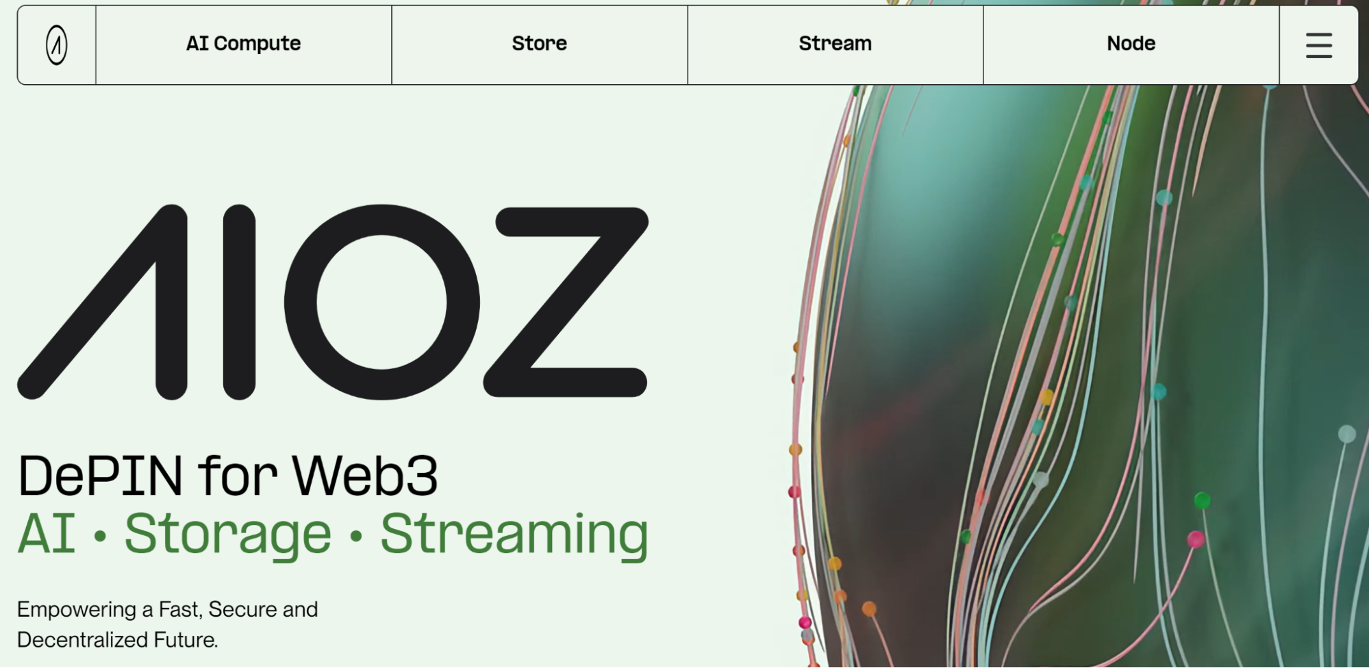 Сайт AIOZ Network