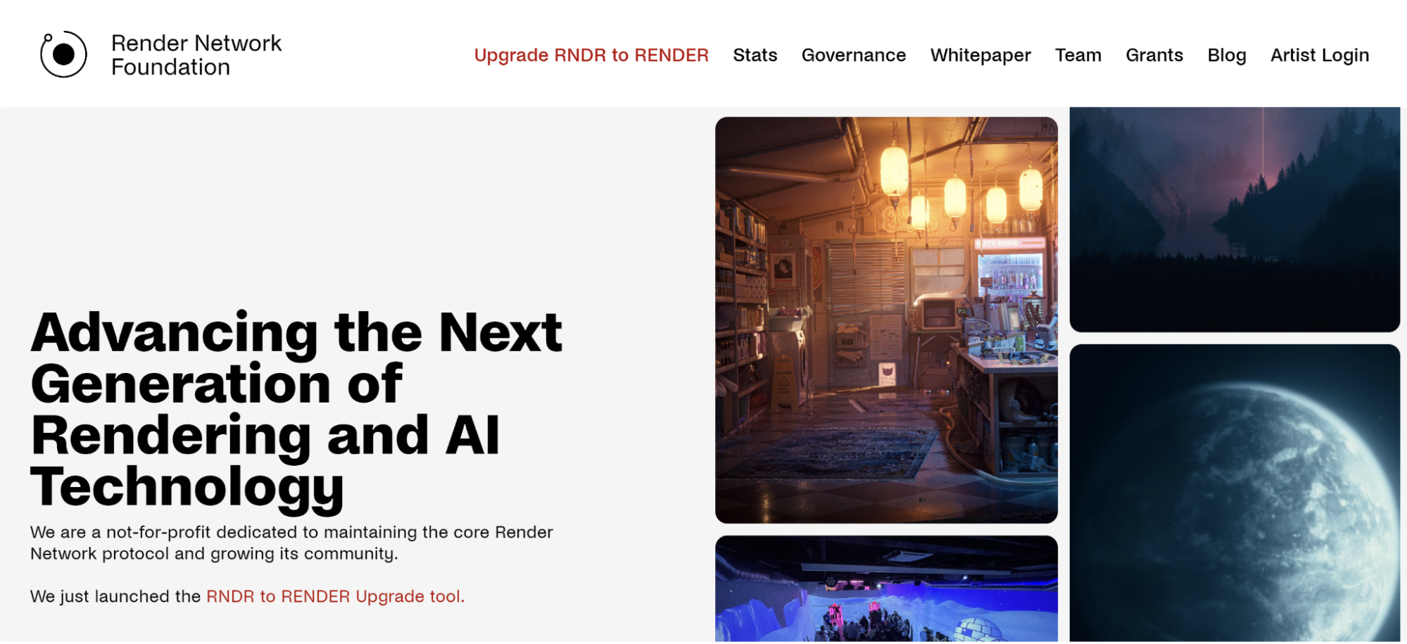 Сайт Render Network