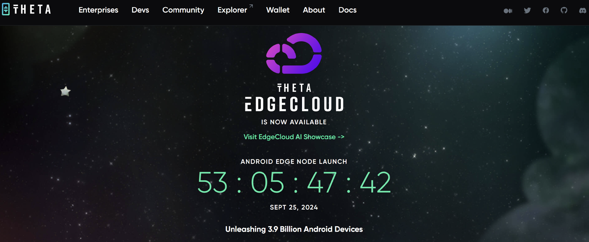 Сайт Theta Network