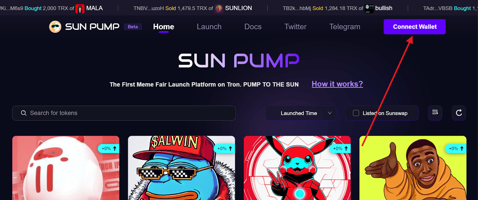 Как создать свой токен на SunPump - 1