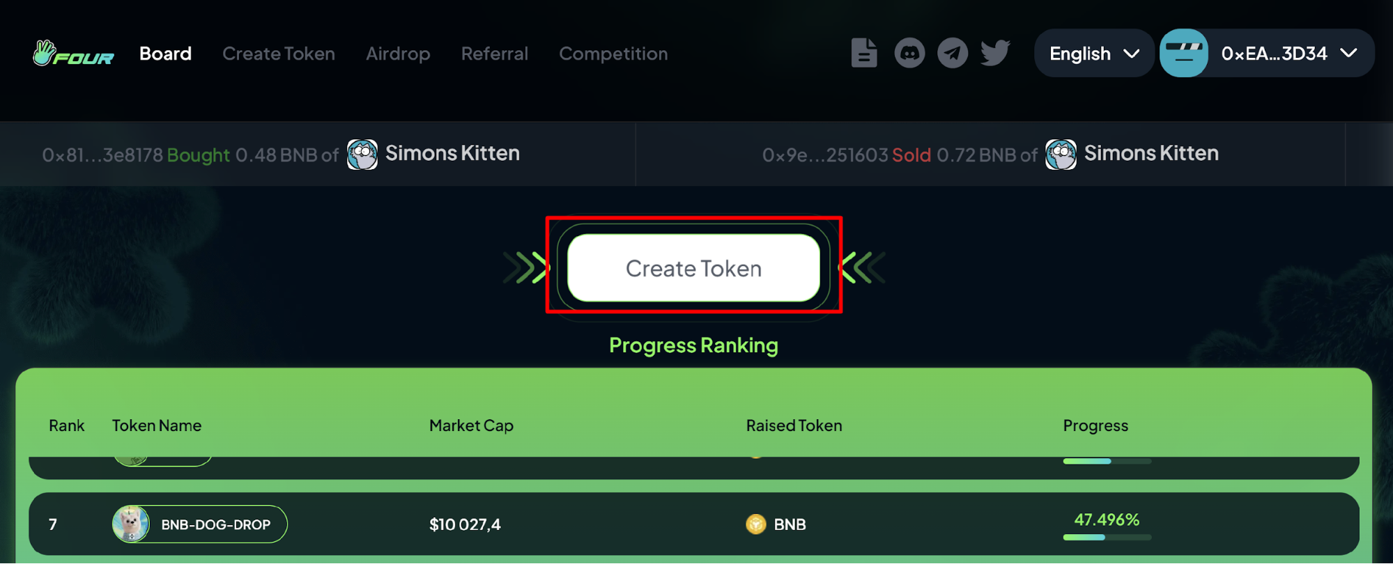 Как зарегистрироваться и создать свой мем-токен на Four.Meme - 3